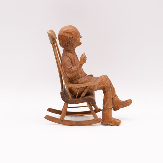 Chaise berçante homme