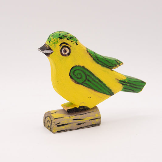 Oiseau jaune et vert