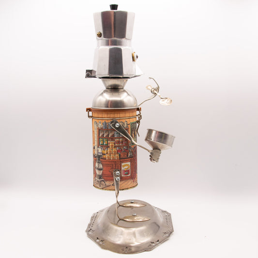 Petite cafetière immitation bois