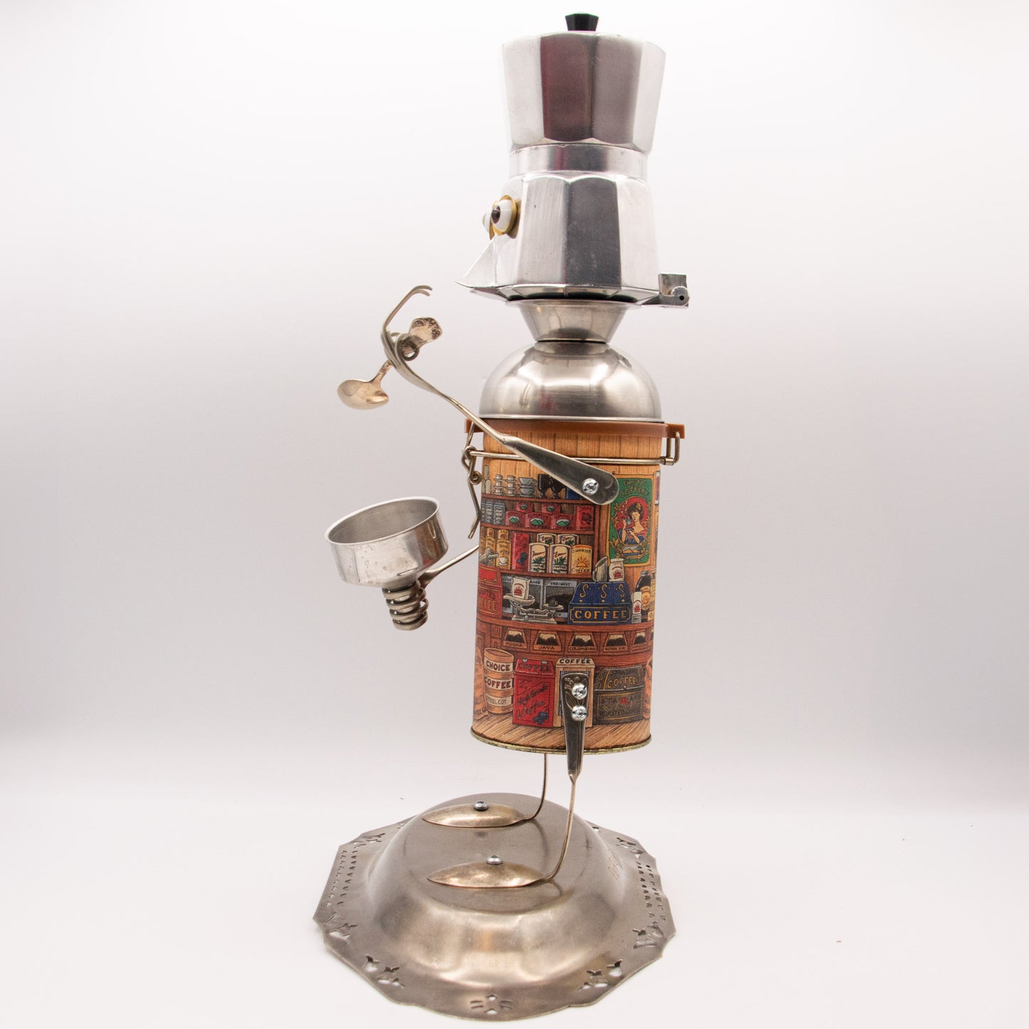 Petite cafetière immitation bois