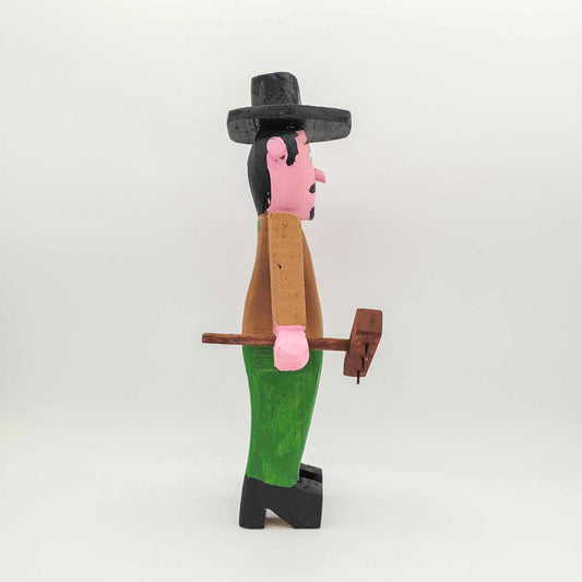 Fermier brun et vert