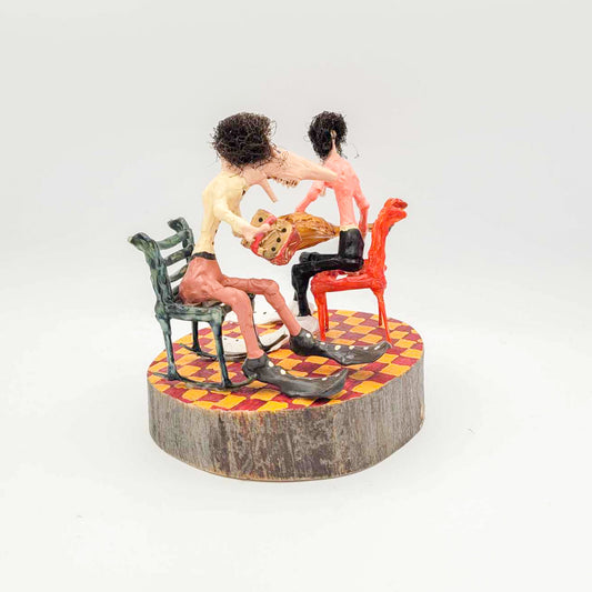 Joueur de guitare et accordéon