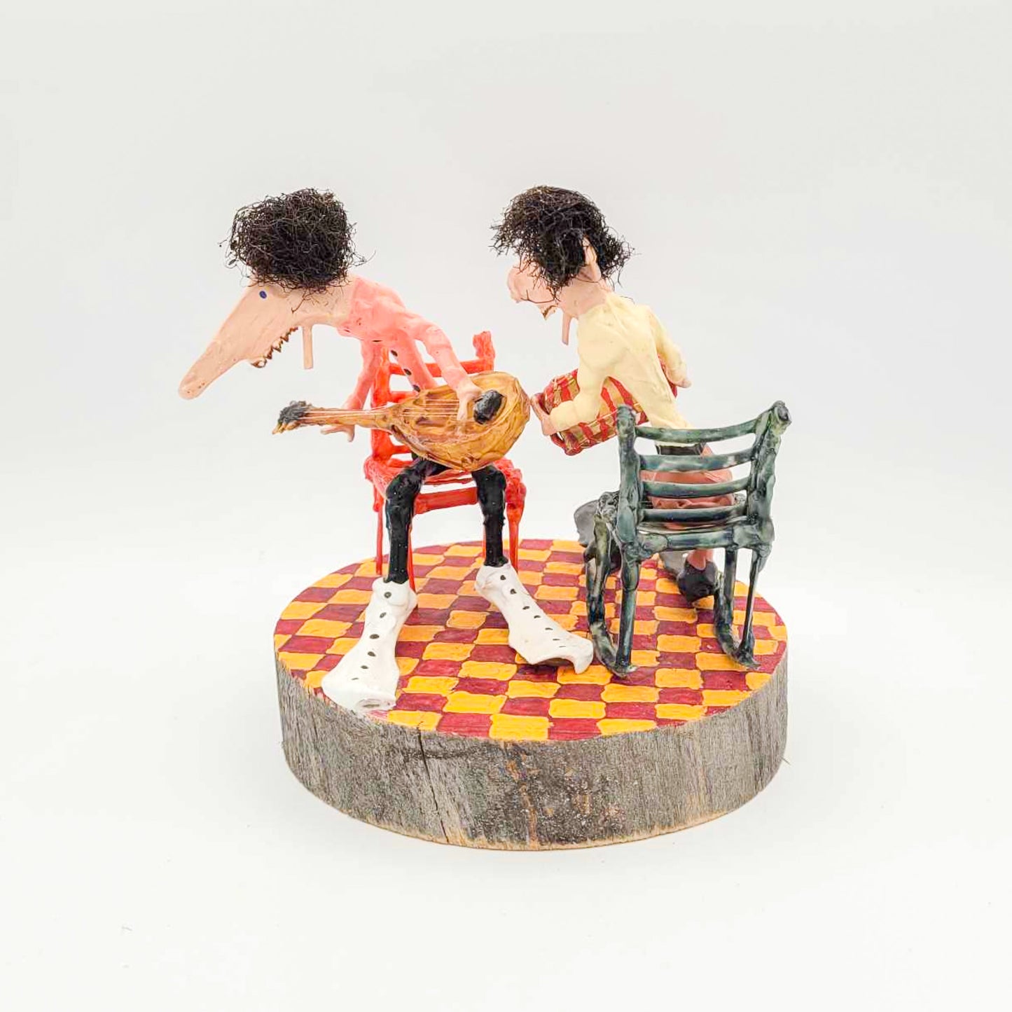 Joueur de guitare et accordéon