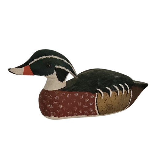 Canard vert et rouge
