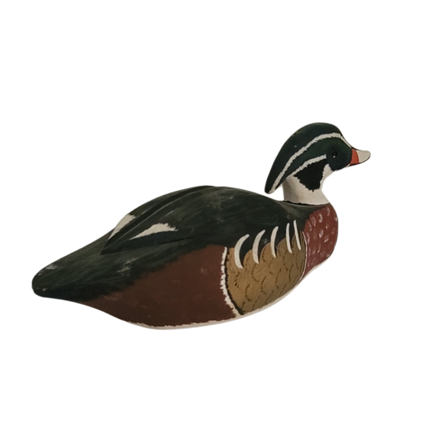 Canard vert et rouge