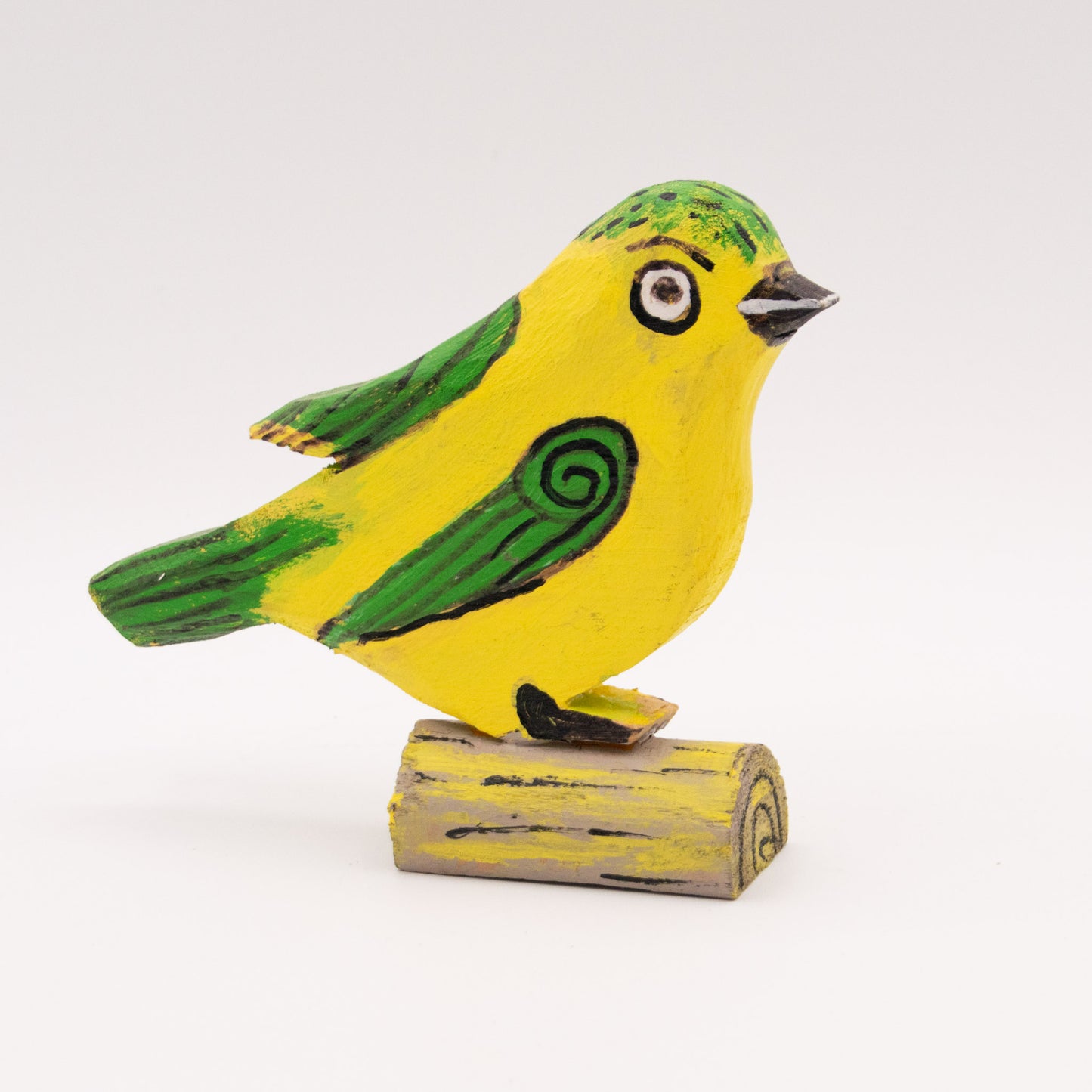 Oiseau jaune et vert