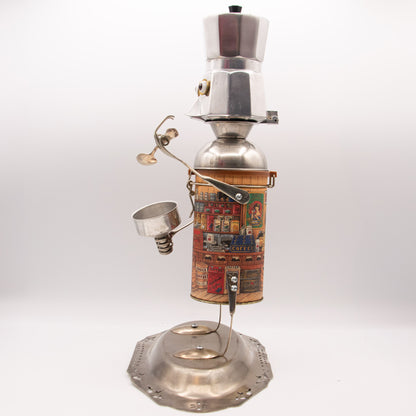 Petite cafetière immitation bois