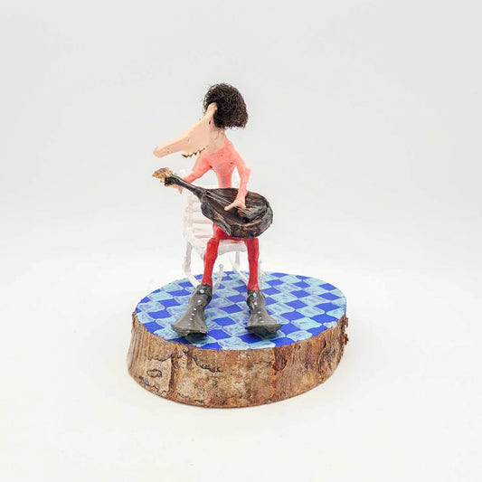 Joueur de guitare à six cordes